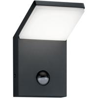 LED Buitenlamp met Bewegingssensor - Antraciet Wandlamp 8W 3000K IP54