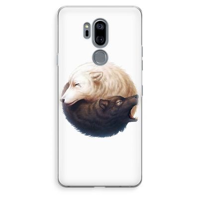 Yin Yang Wolves: LG G7 Thinq Transparant Hoesje