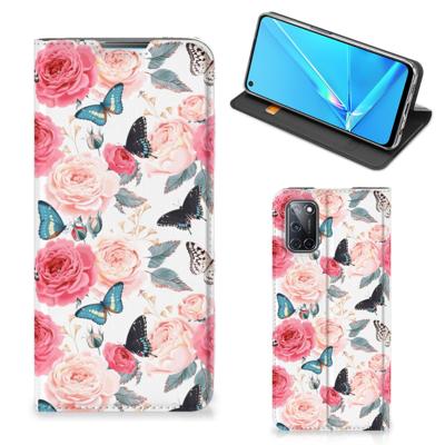 OPPO A52 | A72 Smart Cover Butterfly Roses OPPO A52 | A72 Smart Cover Butterfly Roses