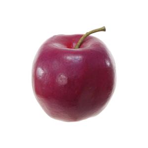 Kunstfruit decofruit - appel/appels - ongeveer 8 cm - donkerrood