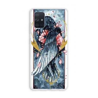 Golden Raven: Galaxy A71 Transparant Hoesje