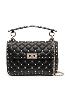 Valentino Garavani sac porté épaule Rockstud Spike - Noir