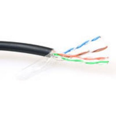 ACT CAT5E F/UTP LSZH soepel patch zwart 100 m
