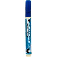 Creativ Company Glas- en porseleinstift, lijndikte 2-4 mm, dekkend, donkerblauw, 1 stuk