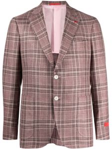 Isaia blazer à simple boutonnage - Rose