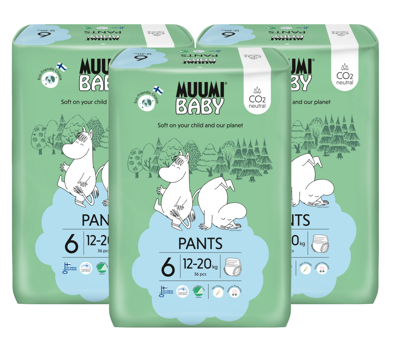 Moomin Baby Ecologische Luierbroekjes 6 Junior Voordeelverpakking