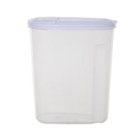 Voedselcontainer strooibus - transparant - 3 liter - kunststof - 20 x 10 x 24 cm