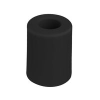 Deltafix Deurbuffer - deurstopper - zwart - rubber - 50 x 35 mm - Deurstoppers - thumbnail
