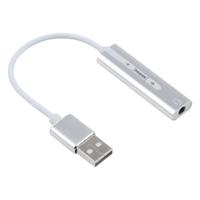 Aluminium Shell 3 5 mm Jack externe USB Sound Card HIFI magische stem 7.1 Channel Adapter vrij rijden voor Computer Desktop luidsprekers hoofdtelef