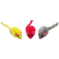 Kattenspeeltje Muis Blisterpack - 9 stuks 12 x 3 x 2.5 cm Flamingo Mix - thumbnail