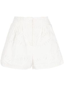 Charo Ruiz Ibiza short Palok à broderies - Blanc