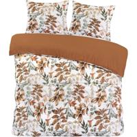 2e Halve Prijs Leen Bakker - Dekbedovertrek Celina - Wit/terra - 240x220 Cm - Microvezel - Rood#Wit