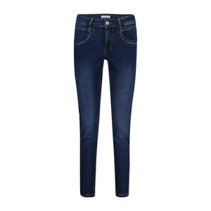 Red Button - Dark blue Jeans studs - Maat 46