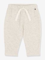 Babybroek in gewatteerde tubing - PETIT BATEAU gemêleerd beige - thumbnail