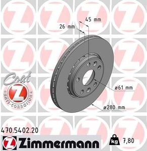 Remschijf Coat Z 470540220
