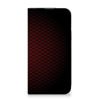 iPhone 14 | Hoesje met Magneet | Geruit Rood