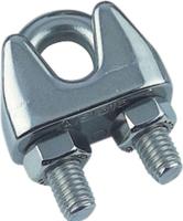 Staaldr.klem 4mm rvs 2st - Deltafix