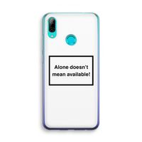 Alone: Huawei P Smart (2019) Transparant Hoesje
