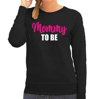 Mommy to be sweater / trui zwart voor dames - Cadeau aanstaande moeder/ zwanger - thumbnail