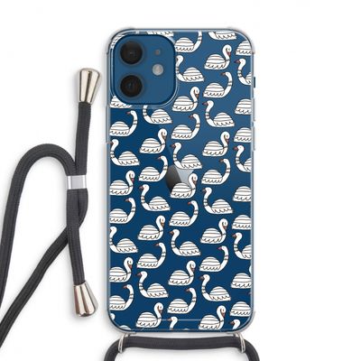 Zwanen: iPhone 12 Transparant Hoesje met koord