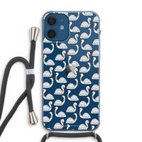 Zwanen: iPhone 12 Transparant Hoesje met koord