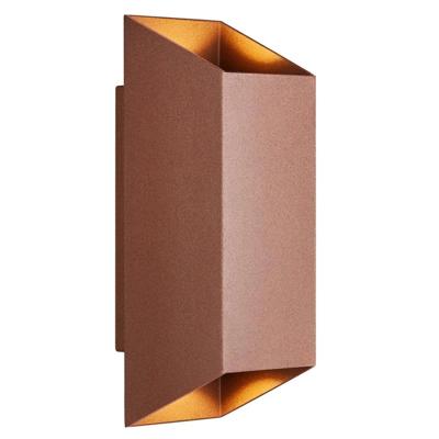 Buitenlamp bruin Up & down wandlamp met 2 GU10 fittingen Nordlux Nico 23 cm