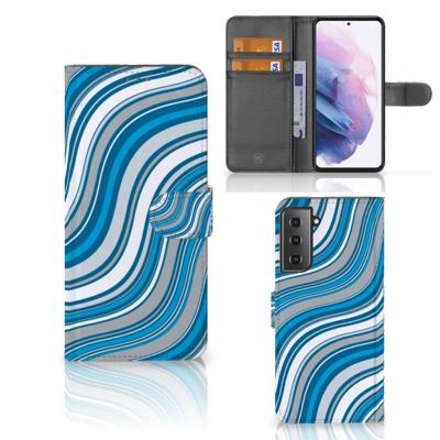 Samsung Galaxy S21 Plus | Telefoon Hoesje | Waves Blue