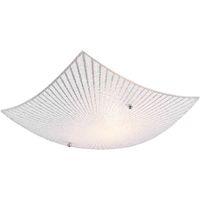 LED Plafondlamp - Plafondverlichting - Trion Elize - E27 Fitting - 1-lichts - Vierkant - Mat Chroom - Aluminium - thumbnail