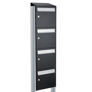 Allux Flow Set 4-Hoog Met Dak Op Statief Zwart - 40040070_1x4ds