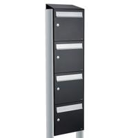 Allux Flow Set 4-Hoog Met Dak Op Statief Zwart - 40040070_1x4ds
