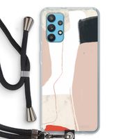 Lava: Samsung Galaxy A32 4G Transparant Hoesje met koord