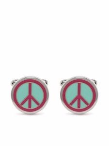 Paul Smith boutons de manchette à détail émaillé - Argent