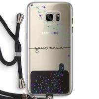 Sterren: Samsung Galaxy S7 Edge Transparant Hoesje met koord