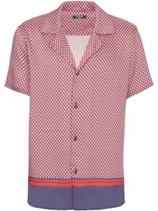 Balmain chemise à imprimé monogrammé - Rouge