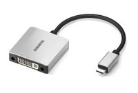 Marmitek 08372 video kabel adapter 0,15 m USB Type-C DVI Zwart, Zilver - thumbnail