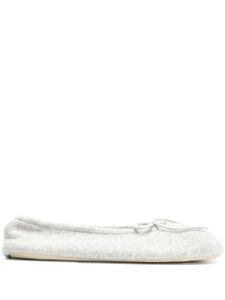 N.Peal bow tie slippers - Gris