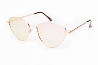 Kost zonnebril dames vlinder spiegellens roze (PZ20 082) - thumbnail