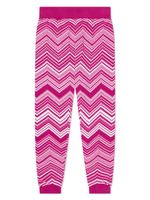 Missoni Kids legging bicolore en maille - Rose