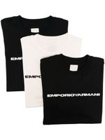 Emporio Armani t-shirt en coton à logo imprimé - Blanc