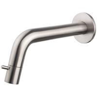 Wiesbaden Sophia Koudwater Fonteinkraan Geborsteld Staal 1/2" Muurmontage