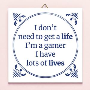 Tegeltje I'm A Gamer