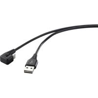 Renkforce USB-kabel USB 2.0 USB-C stekker, USB-A stekker 1.00 m Zwart RF-4609276