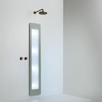 Sunshower Round Large Plus - Inbouw - Infrarood + Uv - 33 x 185 x 10 cm - Grijs