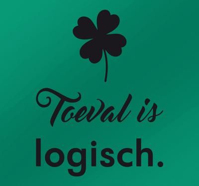 Muursticker Toeval is logisch
