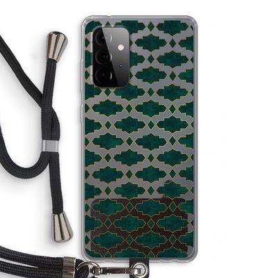 Moroccan tiles: Samsung Galaxy A72 5G Transparant Hoesje met koord