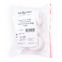 Fixfirst vingerbobs, textiel, wit, pak van 5 stuks