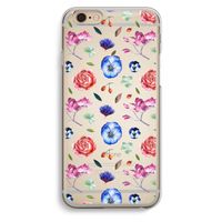 Bloemetjes: iPhone 6 / 6S Transparant Hoesje