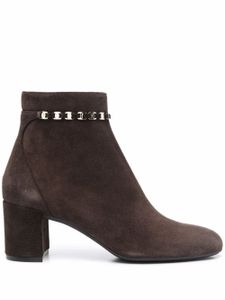 Ferragamo bottines Ghila en daim - Marron
