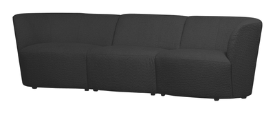 WOOOD 3-zits Bank 'Coco' Bouclé, kleur Donkergrijs