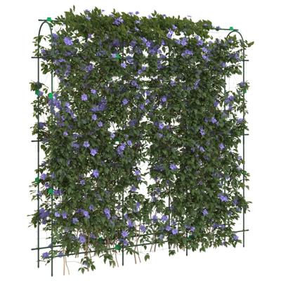 VidaXL Plantenklimrek u-vorm 181x31x182,5 cm staal
